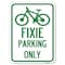 Signmission Fixie Parking Only Sign Heavy-Gauge Aluminum Rust Proof Parking Sign, 24" L, 18" H, A-1824-23965 A-1824-23965 - alternate 1